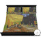 Cafe Terrace at Night (Van Gogh 1888) Bedding Set - King - Duvet - On Bed