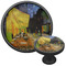 Cafe Terrace at Night (Van Gogh 1888) Cabinet Knob - Black - Multi Angle