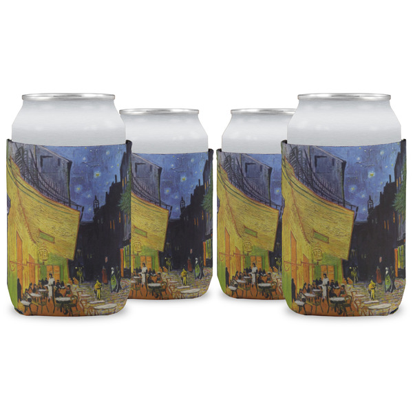 Custom Cafe Terrace at Night (Van Gogh 1888) Can Cooler (12 oz) - Set of 4