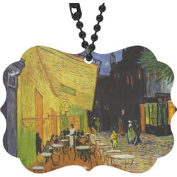 Cafe Terrace at Night (Van Gogh 1888) Rear View Mirror Decor