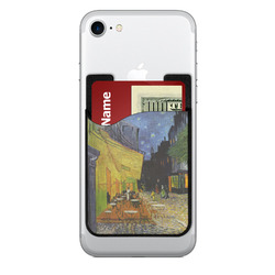 Cafe Terrace at Night (Van Gogh 1888) 2-in-1 Cell Phone Credit Card Holder & Screen Cleaner