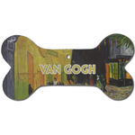 Cafe Terrace at Night (Van Gogh 1888) Ceramic Dog Ornament - Front