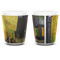 Cafe Terrace at Night (Van Gogh 1888) Ceramic Shot Glass - White - Front & Back