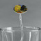 Cafe Terrace at Night (Van Gogh 1888) Clear Plastic 7" Stir Stick - Oval - Main