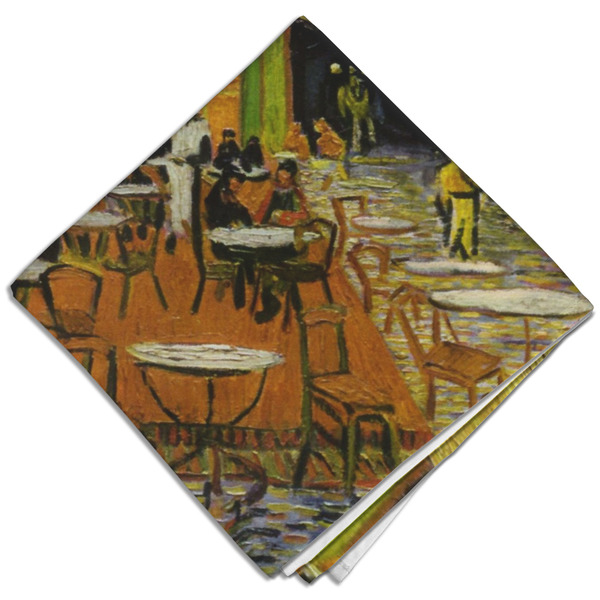 Custom Cafe Terrace at Night (Van Gogh 1888) Cloth Dinner Napkin - Single