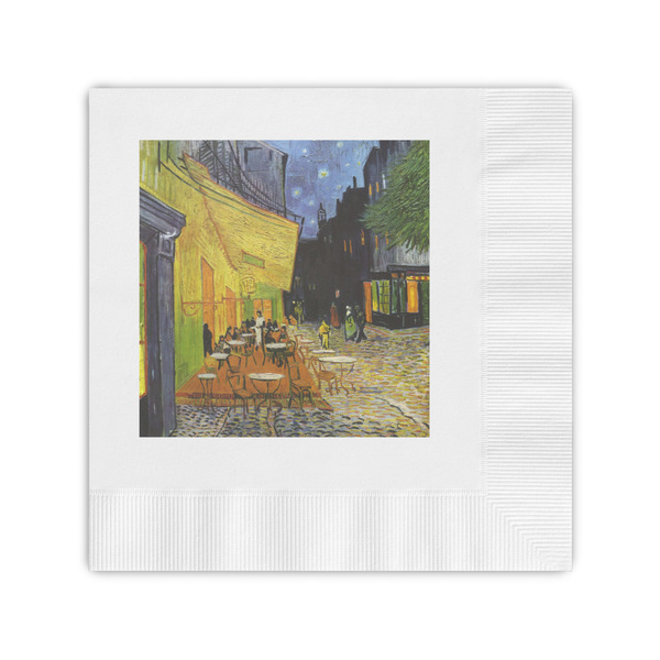 Custom Cafe Terrace at Night (Van Gogh 1888) Coined Cocktail Napkins