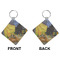 Cafe Terrace at Night (Van Gogh 1888) Diamond Keychain (Front + Back)