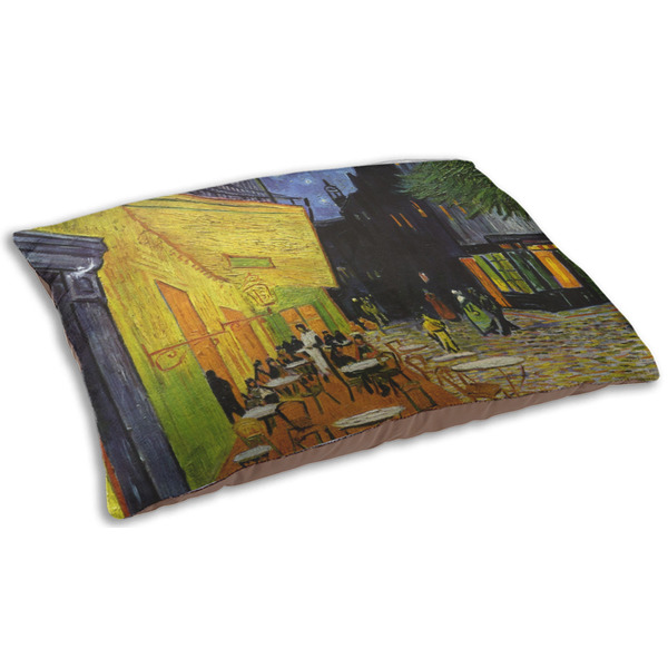 Custom Cafe Terrace at Night (Van Gogh 1888) Indoor Dog Bed - Small