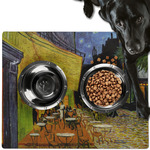 Cafe Terrace at Night (Van Gogh 1888) Dog Food Mat - Large