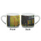 Cafe Terrace at Night (Van Gogh 1888) Double Shot Espresso Cup - Single - Front & Back