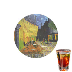 Cafe Terrace at Night (Van Gogh 1888) Printed Drink Topper - 1.5"