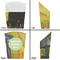 Cafe Terrace at Night (Van Gogh 1888) French Fry Favor Box - Front & Back View