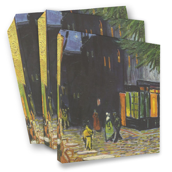 Custom Cafe Terrace at Night (Van Gogh 1888) 3 Ring Binder - Full Wrap