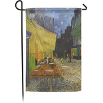 Cafe Terrace at Night (Van Gogh 1888) Small Garden Flag - Single Sided