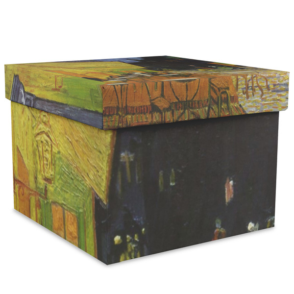 Custom Cafe Terrace at Night (Van Gogh 1888) Gift Box with Lid - Canvas Wrapped - XX-Large