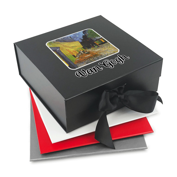 Custom Cafe Terrace at Night (Van Gogh 1888) Gift Box with Magnetic Lid