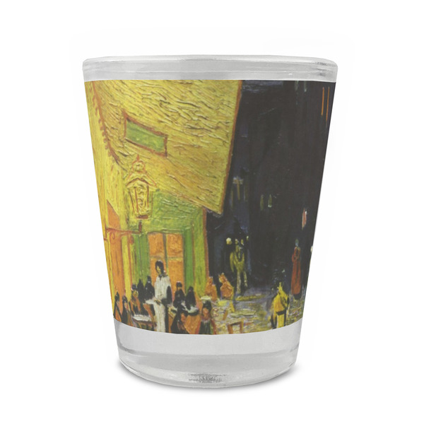 Custom Cafe Terrace at Night (Van Gogh 1888) Glass Shot Glass - 1.5 oz - Single