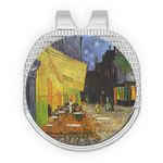 Cafe Terrace at Night (Van Gogh 1888) Golf Ball Marker - Hat Clip - Silver