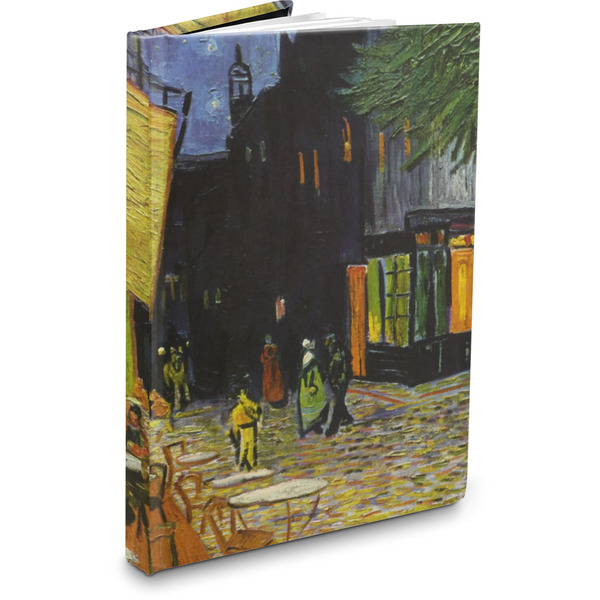 Custom Cafe Terrace at Night (Van Gogh 1888) Hardbound Journal - 7.25" x 10"
