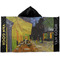 Cafe Terrace at Night (Van Gogh 1888) Hooded towel