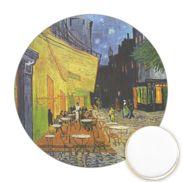 Custom Cafe Terrace at Night (Van Gogh 1888) Printed Cookie Topper - 2.5"