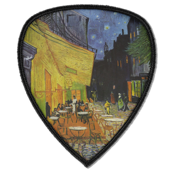 Custom Cafe Terrace at Night (Van Gogh 1888) Iron on Shield Patch A