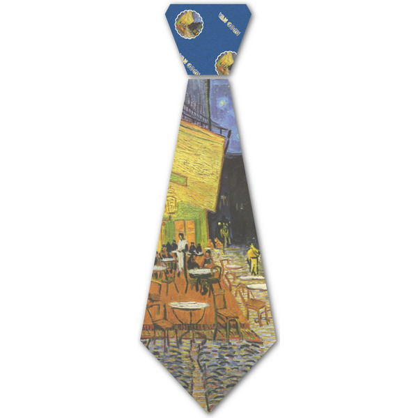 Custom Cafe Terrace at Night (Van Gogh 1888) Iron On Tie - 4 Sizes