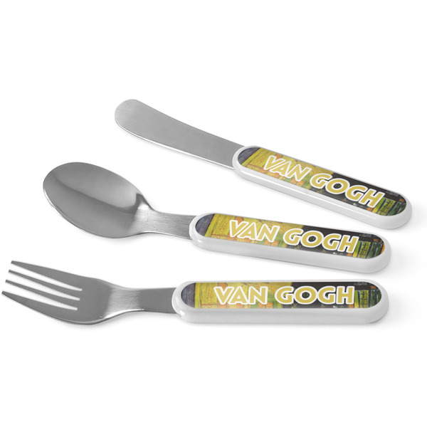 Custom Cafe Terrace at Night (Van Gogh 1888) Kid's Flatware