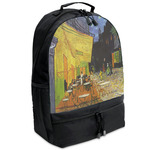 Cafe Terrace at Night (Van Gogh 1888) Backpack - Black