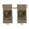 Cafe Terrace at Night (Van Gogh 1888) Large Burlap Gift Bags - Front & Back