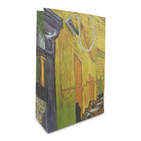 Custom Cafe Terrace at Night (Van Gogh 1888) Large Gift Bag