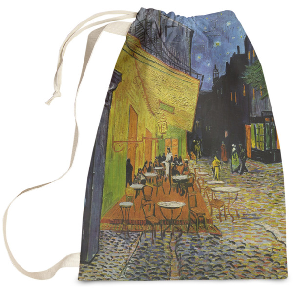 Custom Cafe Terrace at Night (Van Gogh 1888) Laundry Bag - Large