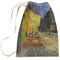 Cafe Terrace at Night (Van Gogh 1888) Large Laundry Bag - Front View