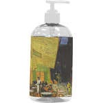 Cafe Terrace at Night (Van Gogh 1888) Plastic Soap / Lotion Dispenser (16 oz - Large - White)