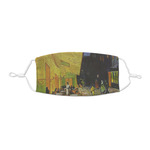 Cafe Terrace at Night (Van Gogh 1888) Kid's Cloth Face Mask - XSmall