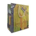 Cafe Terrace at Night (Van Gogh 1888) Medium Gift Bag