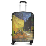 Cafe Terrace at Night (Van Gogh 1888) Suitcase - 24" Medium - Checked