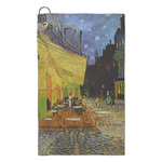 Cafe Terrace at Night (Van Gogh 1888) Microfiber Golf Towel - Small