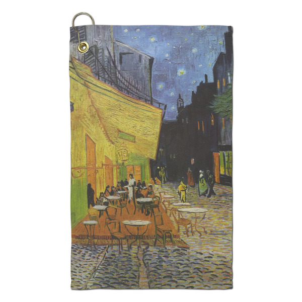 Custom Cafe Terrace at Night (Van Gogh 1888) Microfiber Golf Towel - Small