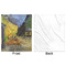 Cafe Terrace at Night (Van Gogh 1888) Minky Blanket - 50"x60" - Single Sided - Front & Back