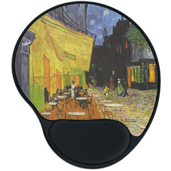 Cafe Terrace at Night (Van Gogh 1888) Mouse Pad with Wrist Support