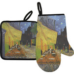 Cafe Terrace at Night (Van Gogh 1888) Oven Mitt & Pot Holder Set