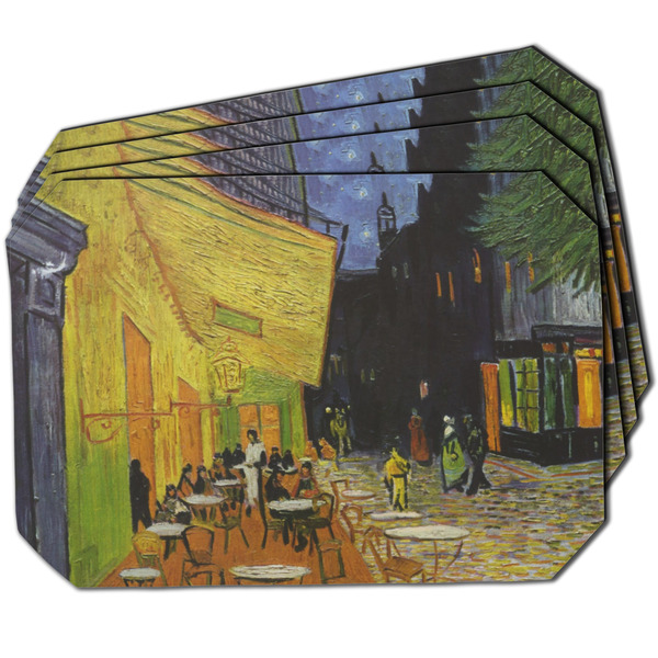 Custom Cafe Terrace at Night (Van Gogh 1888) Dining Table Mat - Octagon