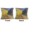 Cafe Terrace at Night (Van Gogh 1888) Outdoor Pillow - 18x18