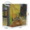 Cafe Terrace at Night (Van Gogh 1888) Party Favor Bag - Dimensions