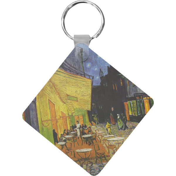 Custom Cafe Terrace at Night (Van Gogh 1888) Diamond Plastic Keychain