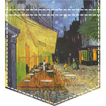 Cafe Terrace at Night (Van Gogh 1888) Iron On Faux Pocket
