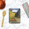 Cafe Terrace at Night (Van Gogh 1888) Rectangle Trivet with Handle - LIFESTYLE