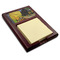 Cafe Terrace at Night (Van Gogh 1888) Red Mahogany Sticky Note Holder - Angle