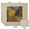 Cafe Terrace at Night (Van Gogh 1888) Reusable Cotton Grocery Bag - Front & Back View